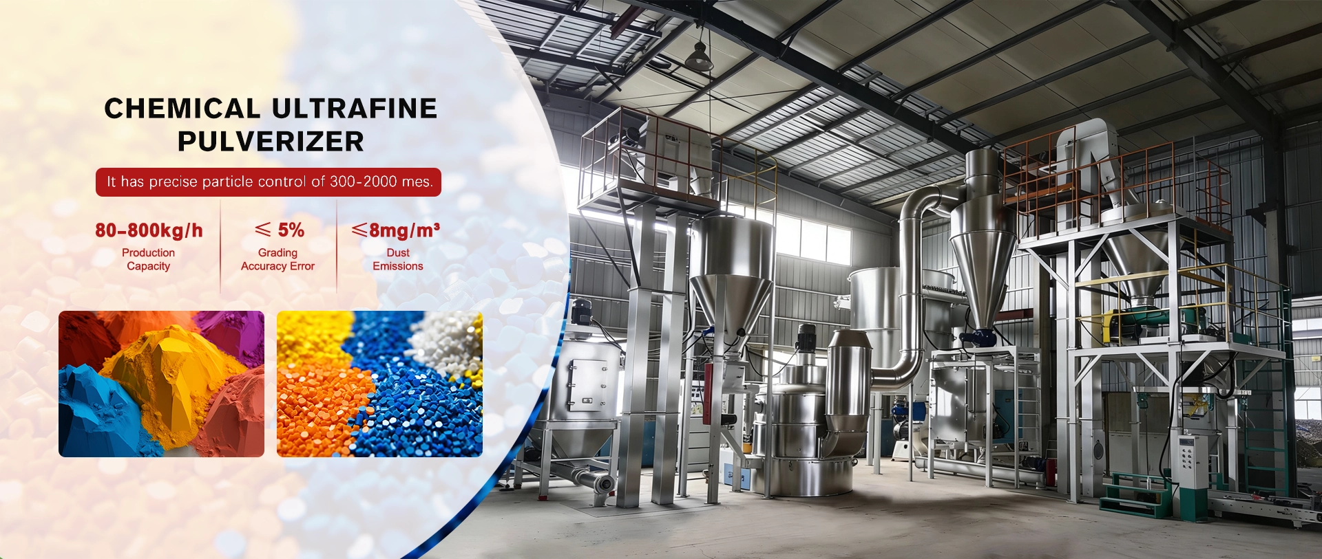 Fábrica de pulverizador ultrafino químico na China